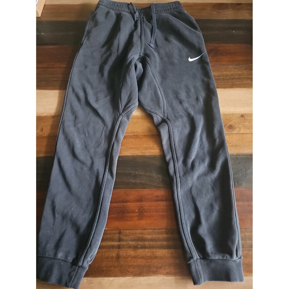 Nike Sportswear Jogger Sweatpants Men's Small Black Fleece Swoosh Athletic 0015